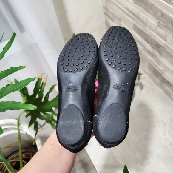 Tod's Black Studded Ballet Flats - Picture 11 of 16